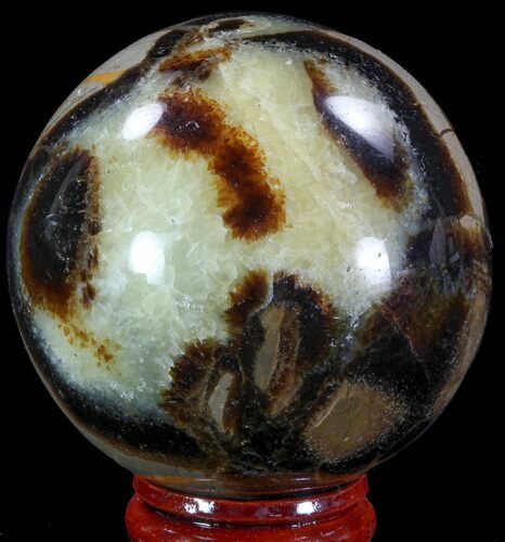 Polished Septarian Sphere - Madagascar #67827